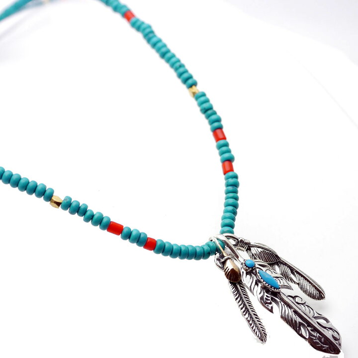 楽天市場】楽天が発送 on トリプルフェザー ターコイズ ビーズ  