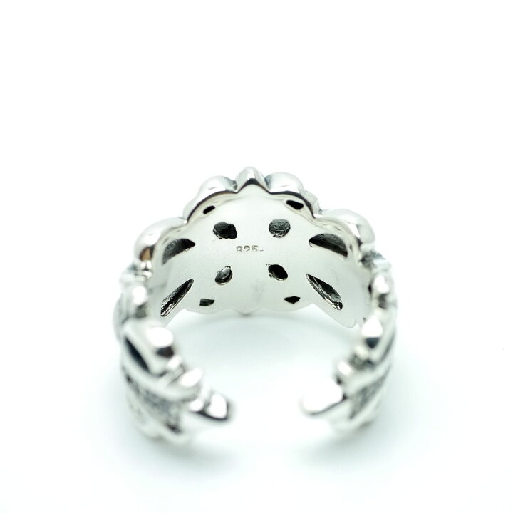 楽天市場】sa フローラル クロス ジルコニア フレア シルバー925リング  