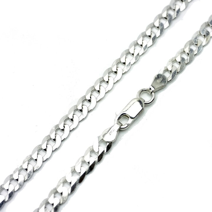 楽天市場】si 喜平 ネックレス[純銀 6面カット 幅5mm 厚1mm 