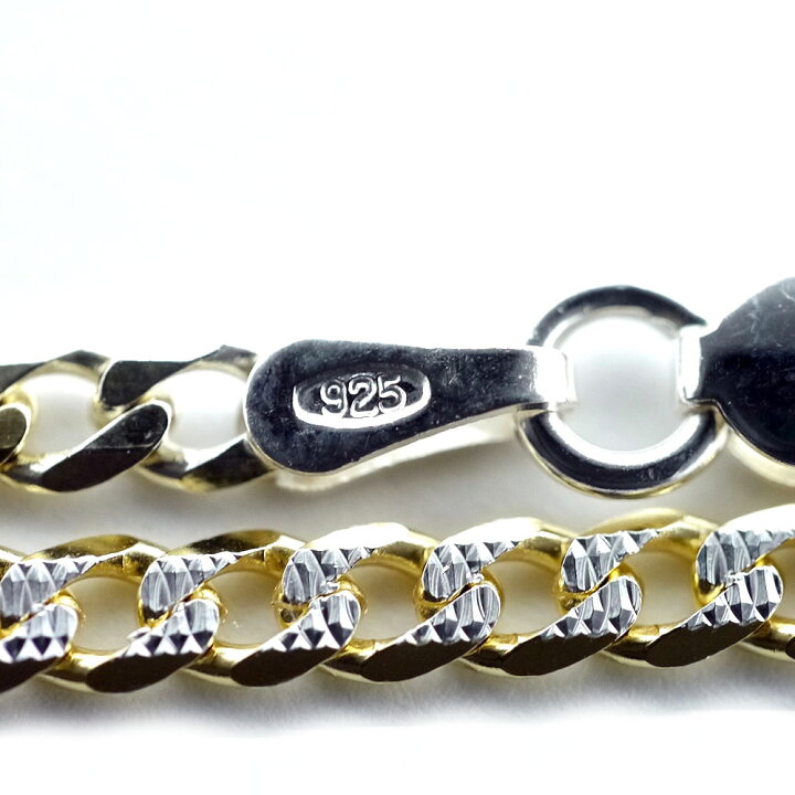 楽天市場】イタリア製 シルバー925 喜平ネックレス[金銀2カラー 18K 