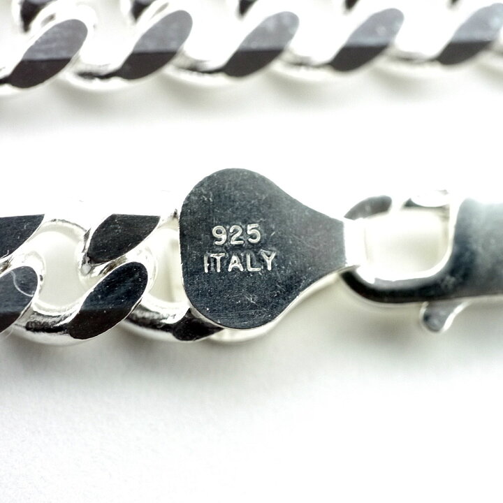 楽天市場】イタリア製 シルバー925 喜平 ネックレス[銀色 6面カット 幅 