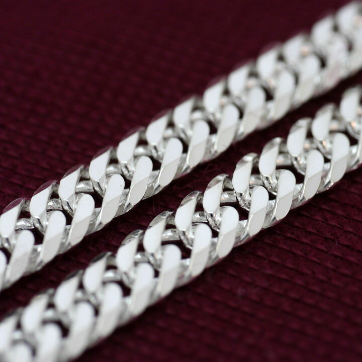 楽天市場】イタリア製 シルバー925 ダブル喜平 ネックレス メンズ c1  