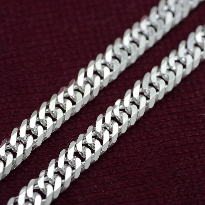 楽天市場】イタリア製 シルバー925 ダブル 喜平 ネックレス メンズ ko  