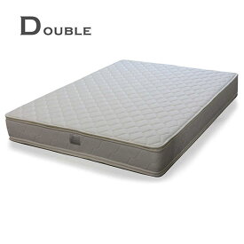マットレス ポケットコイルマットレス ダブル ファブリック 布製 シンプル ホワイト 白色 ベッド ダブルマット ポケットマット Dマット