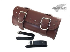 ALL-IN-RAIN■高品質■ハーレー ツールバッグ ブラウン (m2-nalts-br) for harley toolbag Brown