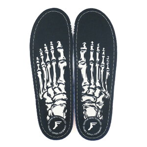 ���Ђ̏Ռ��z�� FOOTPRINT INSOLE �t�b�g�v�����g �C���\�[�� KINGFOAM ORTHOTIC�i5mm�j SKELETON BLACK �X�P�[�g�{�[�h �X�P�{�[