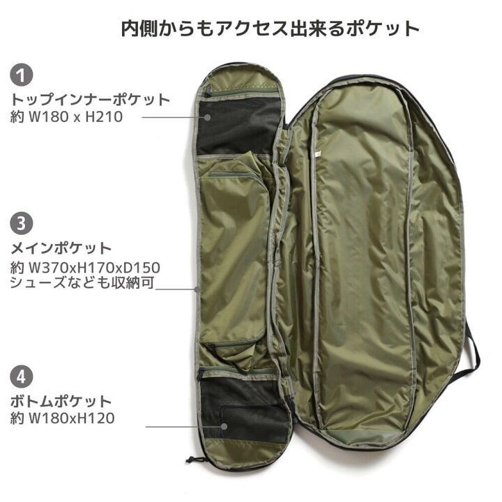 楽天市場】ESCAPO.TOKYO SKATE BAG エスカポ スケートボードバッグ E01 