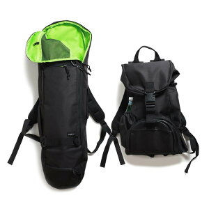 �X�P�[�g�{�[�h���[�\ ESCAPO.TOKYO SKATE BAG �G�X�J�| �o�b�O �o�b�N�p�b�N �����b�N E18-BKLG BLACK/LIGHT GREEN �X�P�[�g�{�[�h �X�P�{�[
