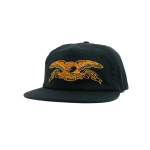 ANTIHERO CAP �A���`�q�[���[ �L���b�v BASIC EAGLE SNAPBACK BLACK/GOLD �X�P�[�g�{�[�h �X�P�{�[