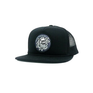 INDEPENDENT MESHCAP �C���f�B�y���f���g ���b�V���L���b�v DRESSEN SKULL ROSE TRUCKER SNAPBACK BLACK �X�P�[�g�{�[�h �X�P�{�[