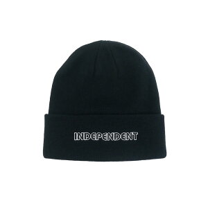 INDEPENDENT KNITCAP �C���f�B�y���f���g �j�b�g�L���b�v GROUND WORK BEANIE BLACK �X�P�[�g�{�[�h �X�P�{�[