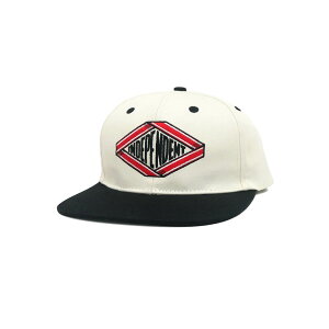 INDEPENDENT CAP �C���f�B�y���f���g �L���b�v SCROLL 2 SNAPBACK NATURAL/BLACK �X�P�[�g�{�[�h �X�P�{�[