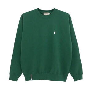 �i�Z�[���EL�T�C�Y�̂݁jCOLOR COMMUNICATIONS CREW SWEAT �J���[�R�~���j�P�[�V�����Y �g���[�i�[ DRIP EMB LETTER SPOT IVY GREEN �h�J���S �X�P�[�g�{�[�h �X�P�{�[