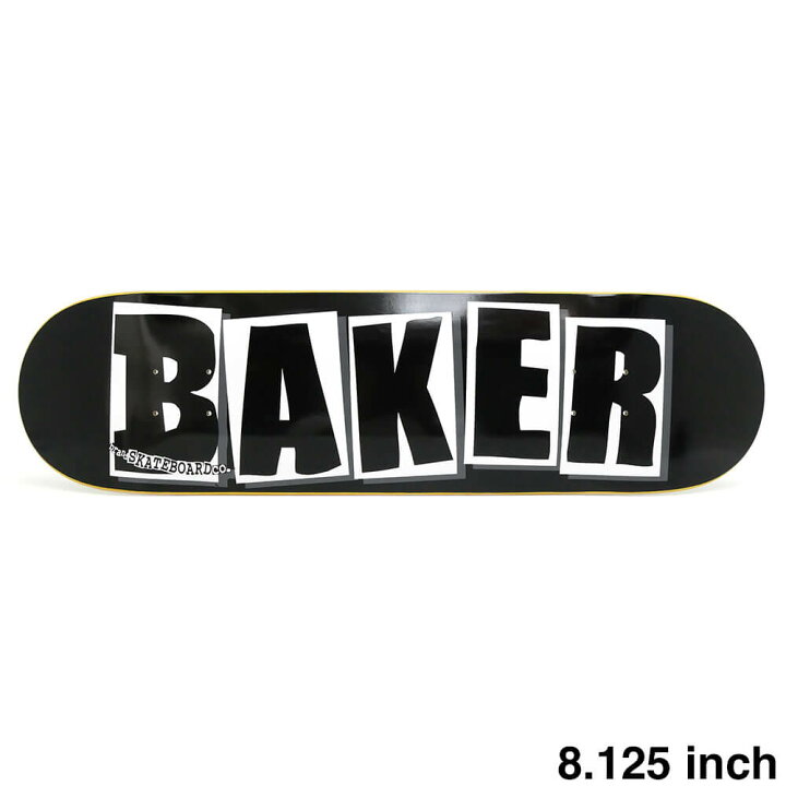 楽天市場】BAKER DECK ベイカー デッキ TEAM BRAND LOGO BLACK/WHITE 