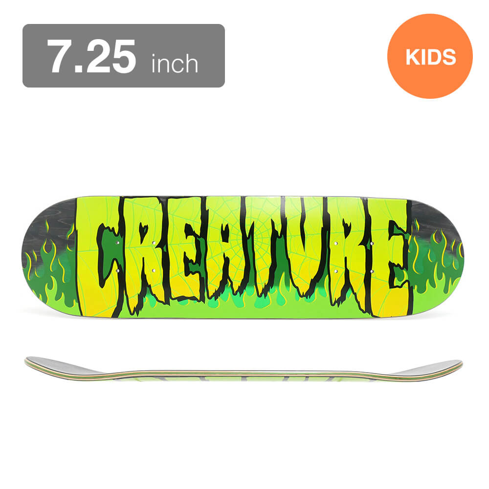 CREATURE DECK クリーチャー デッキ（子供用） TEAM FIRE WEB 7.25 スケートボード スケボー |  スケートボードのCALIFORNIASTREET