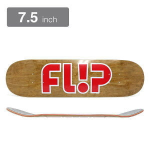 FLIP DECK tbv fbL TEAM ODYSSEY RED LOGO BROWN STAIN 7.5 XP[g{[h XP{[