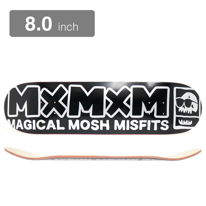 MAGICAL MOSH MISFITS DECK マジカルモッシュミスフィッツ デッキ TEAM MXMXM SILVER 8.0  スケートボード スケボー スケートボードのCALIFORNIASTREET
