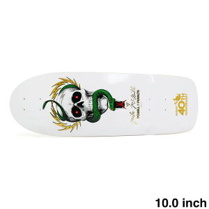 POWELL PERALTA DECK �p�E�G���y�����^ �f�b�L MIKE MCGILL MCTWIST SKULL & SNAKE WHITE 40TH ANNIVERSARY REISSUE 10.0 WHEEL WELLS �X�P�[�g�{�[�h �X�P�{�[