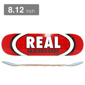 REAL DECK リアル デッキ TEAM CLASSIC OVAL RED 8.12 スケートボード スケボー