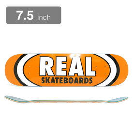 【セール】REAL DECK リアル デッキ TEAM CLASSIC OVAL ORANGE 7.5 スケートボード スケボー