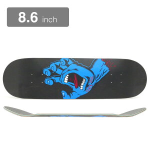 SANTA CRUZ DECK T^N[Y fbL TEAM SCREAMING HAND BLACK STAIN 8.6 XP[g{[h XP{[