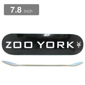 ZOO YORK DECK ズーヨーク デッキ TEAM OG 95 LOGO BLOCK BLACK 7.8 スケートボード スケボー