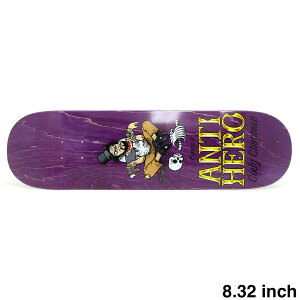 ANTIHERO DECK �A���`�q�[���[ �f�b�L CODY CHAPMAN EAT THE RICH PURPLE STAIN 8.32 �X�P�[�g�{�[�h �X�P�{�[