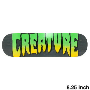 CREATURE DECK �N���[�`���[ �f�b�L TEAM LOGO STUMPS BLACK STAIN 8.25 �X�P�[�g�{�[�h �X�P�{�[