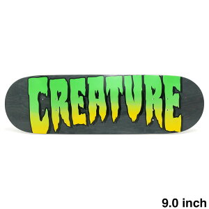 CREATURE DECK �N���[�`���[ �f�b�L TEAM LOGO STUMPS BLACK STAIN 9.0 �X�P�[�g�{�[�h �X�P�{�[
