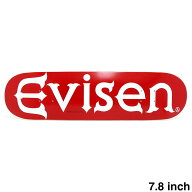 EVISEN DECK エビセン デッキ TEAM EVI-LOGO RED 7.8 スケートボード スケボー