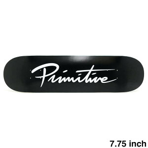 PRIMITIVE DECK v~eBu fbL TEAM NUEVO SCRIPT CORE BLACK/WHITE 7.75 XP[g{[h XP{[