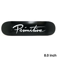 PRIMITIVE DECK プリミティブ デッキ TEAM NUEVO SCRIPT CORE BLACK/WHITE 8.0 スケートボード スケボー