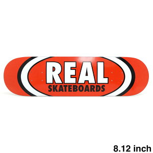 REAL DECK ���A�� �f�b�L TEAM CLASSIC OVAL RED 8.12 �X�P�[�g�{�[�h �X�P�{�[