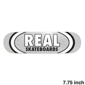 REAL DECK リアル デッキ TEAM CLASSIC OVAL SILVER 7.75 スケートボード スケボー