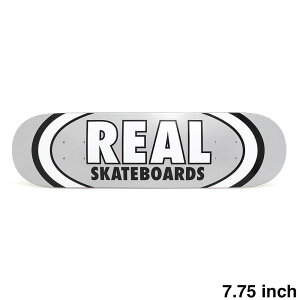 REAL DECK ���A�� �f�b�L TEAM CLASSIC OVAL SILVER 7.75 �X�P�[�g�{�[�h �X�P�{�[