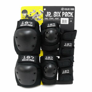 187 KILLER PADS KIDS PADSET GCgZuL[pbh qppbhZbg JUNIOR SIX PACK BLACK veN^[ Z[teB[MA XP[g{[h XP{[