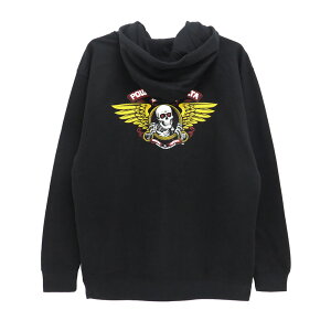 POWELL PERALTA HOOD �p�E�G���y�����^ �p�[�J�[ WINGED RIPPER BLACK �X�P�[�g�{�[�h �X�P�{�[