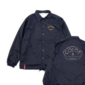 COLOR COMMUNICATIONS JACKET カラーコミュニケーションズ ジャケット DESIGN DEPT PATCH COACH NAVY スケートボード スケボー