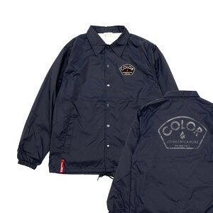 COLOR COMMUNICATIONS JACKET �J���[�R�~���j�P�[�V�����Y �W���P�b�g DESIGN DEPT PATCH COACH NAVY �X�P�[�g�{�[�h �X�P�{�[