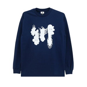 KAWA LONG SLEEVE �� �����O�X���[�uT�V���c �� BIG LOGO NAVY/WHITE �X�P�[�g�{�[�h �X�P�{�[