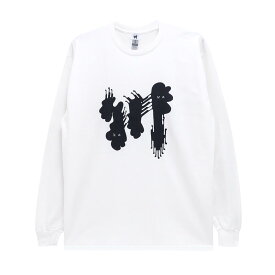 KAWA LONG SLEEVE 川 ロングスリーブTシャツ 川 BIG LOGO WHITE/BLACK スケートボード スケボー