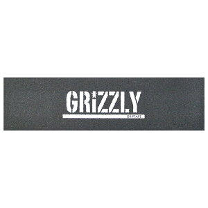 GRIZZLY DECKTAPE OY[ fbLe[v STAMP LOGO WHITEi9inch x 33inchj XP[g{[h XP{[