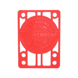 INDEPENDENT RISER PAD インディペンデント スペースパッド ライザーパッド 2枚入り RISERS 赤 1/8インチ スケートボード スケボー