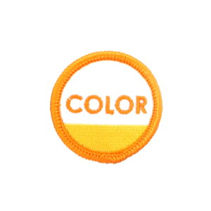 COLOR COMMUNICATIONS PATCH J[R~jP[VY by CIRCLE INK YELLOW XP[g{[h XP{[