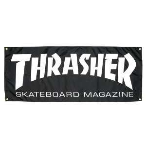 THRASHER BANNER �X���b�V���[ �o�i�[ SKATE MAG�iUS���j �X�P�[�g�{�[�h �X�P�{�[