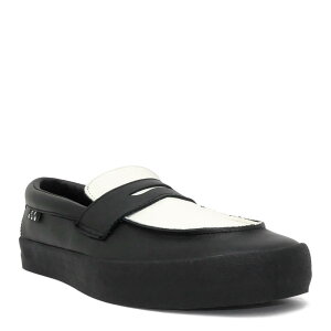VANS SHOES oY V[Y Xj[J[ SKATE LOAFER LEATHER BLACK/WHITEiUSj XP[g{[h XP{[
