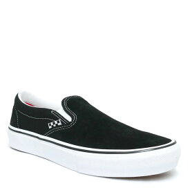 VANS SHOES バンズ シューズ スニーカー スリッポン SKATE SLIP ON BLACK/WHITE（US企画） スケートボード スケボー