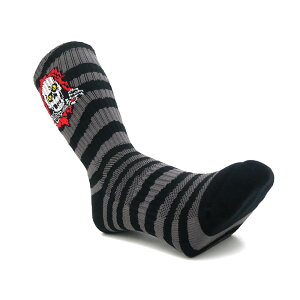 POWELL PERALTA SOCKS �p�E�G���y�����^ �\�b�N�X �C�� RIPPER RIPS CHARCOAL/BLACK �X�P�[�g�{�[�h �X�P�{�[