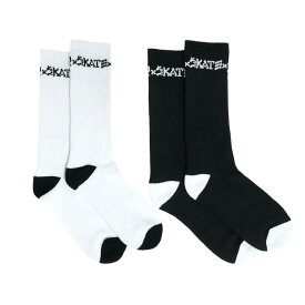 THRASHER SOCKS スラッシャー ソックス 靴下 2足セット SKATE AND DESTROY（US企画） スケートボード スケボー