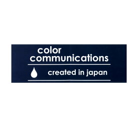 COLOR COMMUNICATIONS STICKER カラーコミュニケーションズ ステッカー CREATED IN JAPAN 220 NAVY スケートボード スケボー